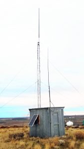 A picture of the HARC repeater site and antenna towers
